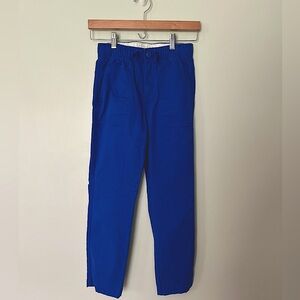 J Crew Royal Cobalt Blue Boys Khaki, Chino Pants, Size 10, Drawstring Waist